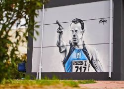 Ο Κεντέρης έγινε graffiti στο Ολυμπιακό Χωριό!
